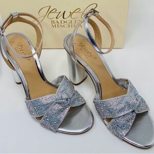Silver Jewel Badgley Mischka Shoe